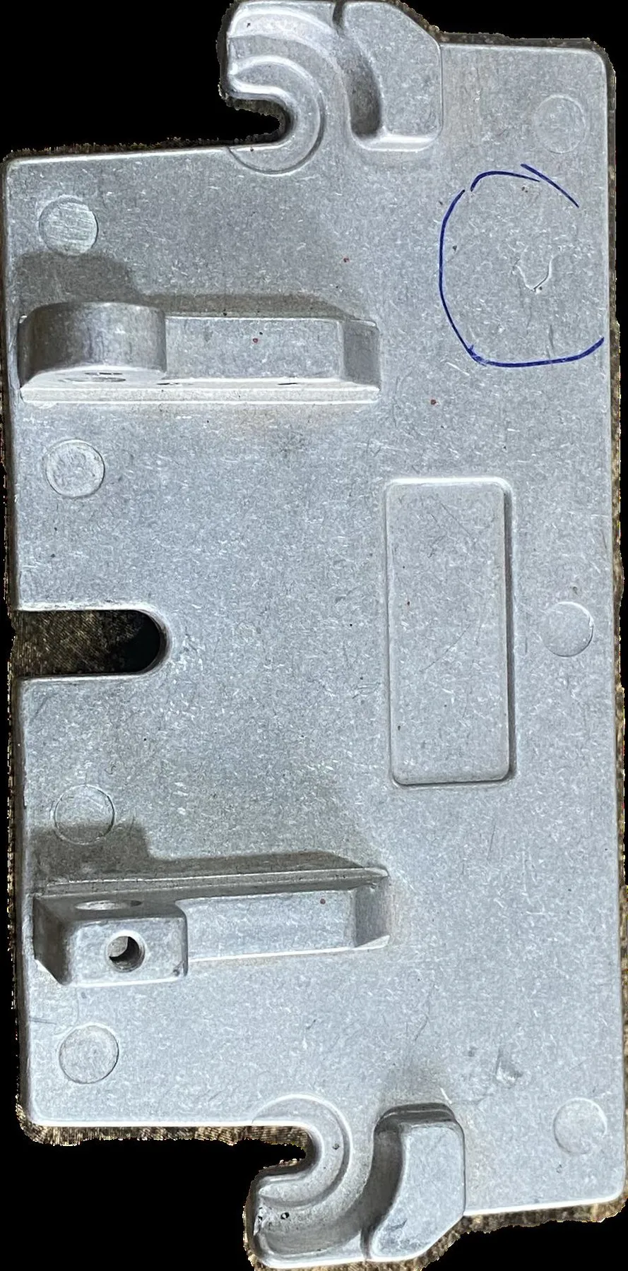 Aluminium die-cast hinge / mounting plate